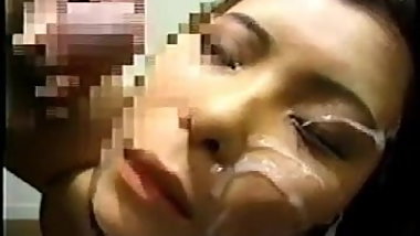 Messy Japanese bukkake