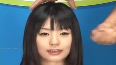 Japanese New Reporter Bukkake (REUPLOAD)