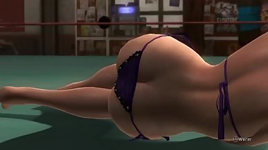 Dead or alive 5 Ayane sexy teen in tight micro thong exposes her big ass !