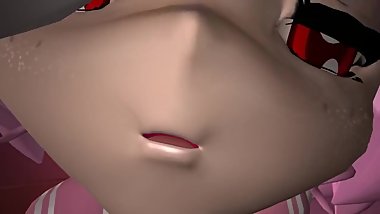 MMD Inside giantess Chibiusa's Pink Boots, femdom Vore trampling fetish