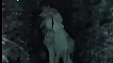 Sex show at night outdoor