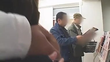Busty Japanese Has Sex in the Shop 1