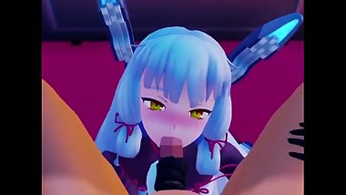 a?MMDaKantai Collection Blowjob a?Hentaia