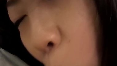 Teen asian licking hard cock
