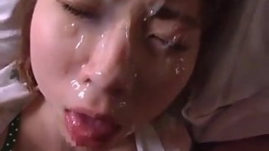 Intense Japanese doll facial compilation 2.  (Censored)