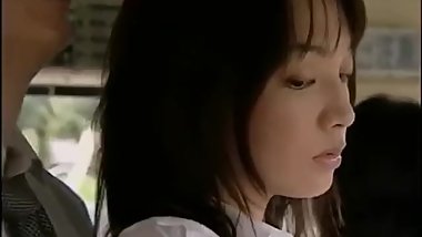 Asian Milf who expose armpit hair was molested by men on bus -HdMilfCam.com