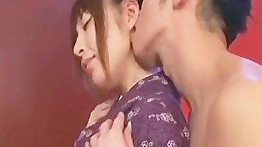 Kawaii japanese kimono chick Rupty JAV