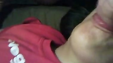 Marina eats a cock