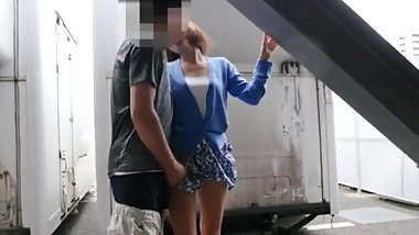 Paying a Japanese girl money for blowjob