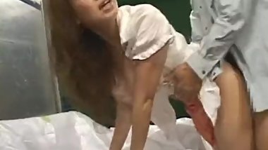 Frustrated Japanese lady has a hairy part3