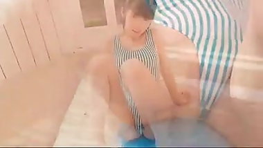 softcore leotard exercise tease