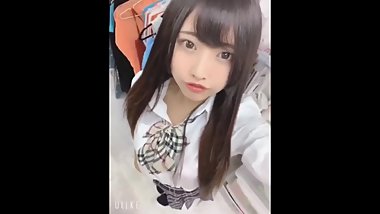 Gravure idol Hikari Hashimoto Schoolgirl in pink lingerie