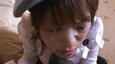 Japanese teen Mei sucks for a really great facial