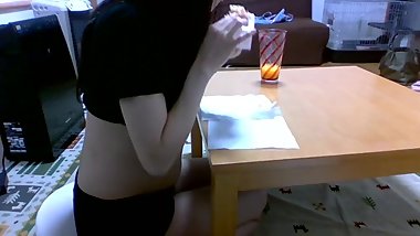 Japanese Girl eating video 12