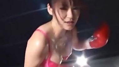 Topless Japanese Mixed Boxing
