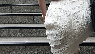 Candid Japanese sexy office lady