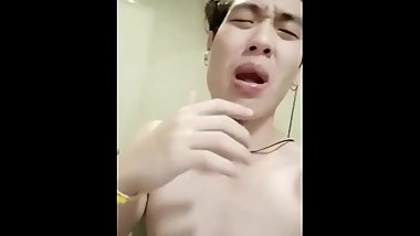 Cute boy solo on his girlfriend