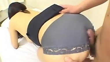 Japanese panty play, grey panties