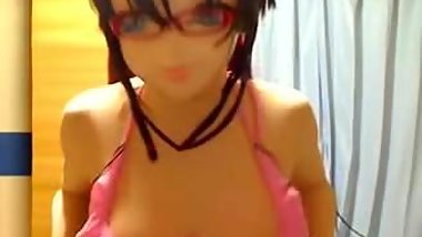 Kigurumi really huge boobs bouncing-vid 2