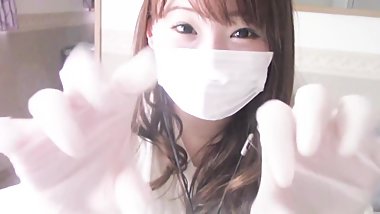 ASMR Teen japanese teasing you wearing latex gloves