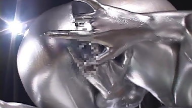 Silver and gold Japanese lesbians (censored)