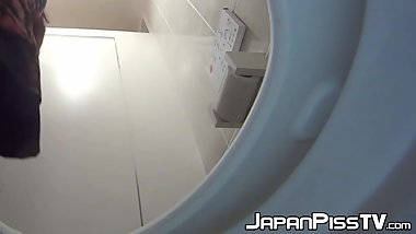 Japanese babes recorded pissing with hidden cam