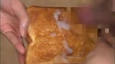 Japanese Toast Bukkake (Cum on Food)