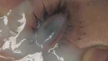 Japanese bukkake cum in the eye