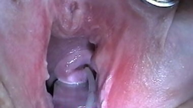 Cum Injection with Syringe in Cervix Uterus after Fucking