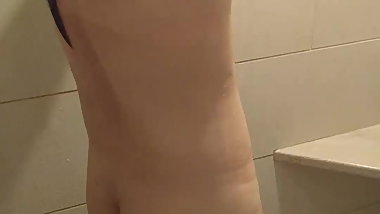 Japanese Wife Naked in the Shower