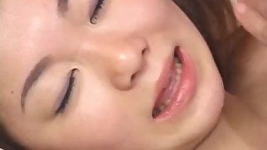 A young Japanese teen in hardcore.