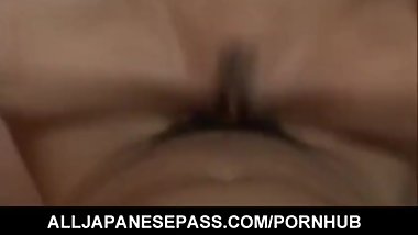 Japanese AV Model gets so much sucked stiffy in her dark nooky