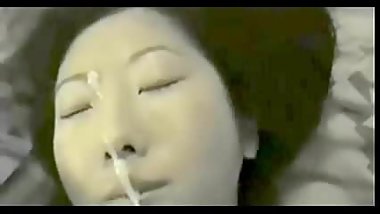 Cute Japanese girl cumshot