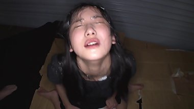 Hot japanese bukkake scene