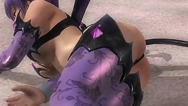 Dead or alive 5 Ayane horny devil teen exposes her big ass in minithong !